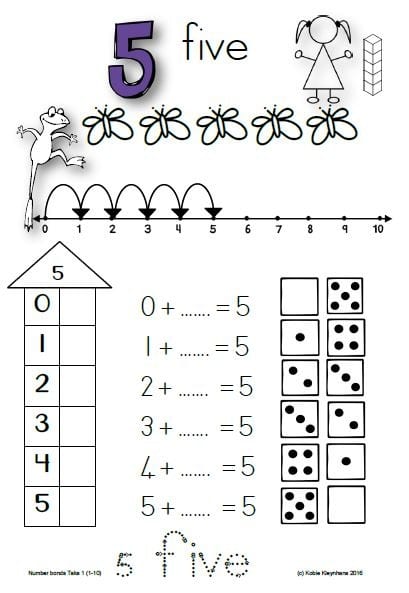 Grade 1 Number Bonds Task 1 (1-10) - Image 3
