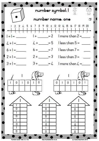 Grade 1 Number Bonds Task 3 (1-10) - Image 2