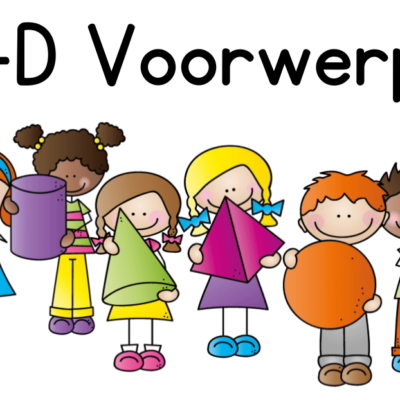 Plakkaat: 3D Voorwerpe (Kinders)
