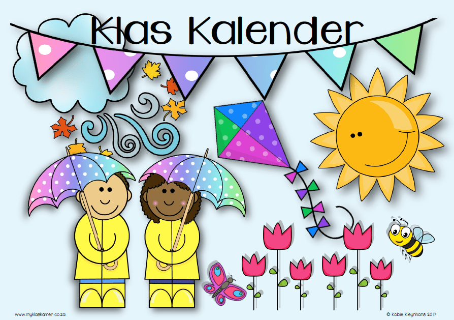 A3 Plakkaat: My Kalender, Weerkaart & Nuus