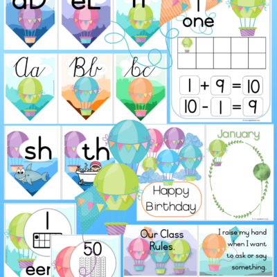 Air Balloon Classroom Theme