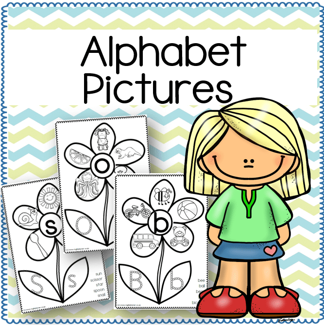 Alphabet Colouring Pictures