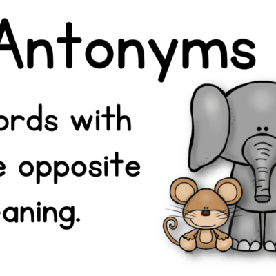 Poster: Antonyms