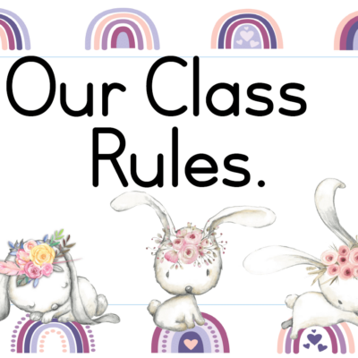 Bunny Classroom Rules