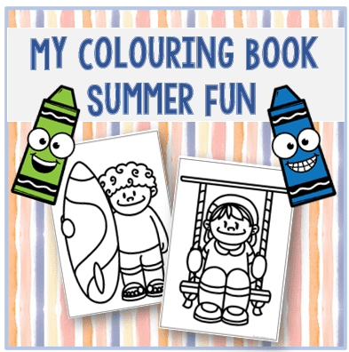 Colouring Book Summer Fun/Inkleurboek Somer Pret