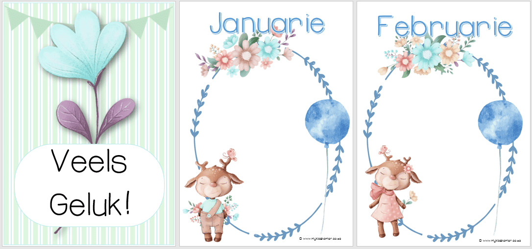 "Cute Deer & Friends" Klaskamer Tema - Image 6