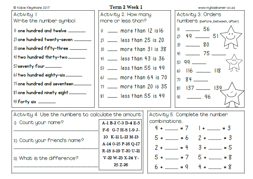 Grade 2 Mental Maths Term 2 - Image 2