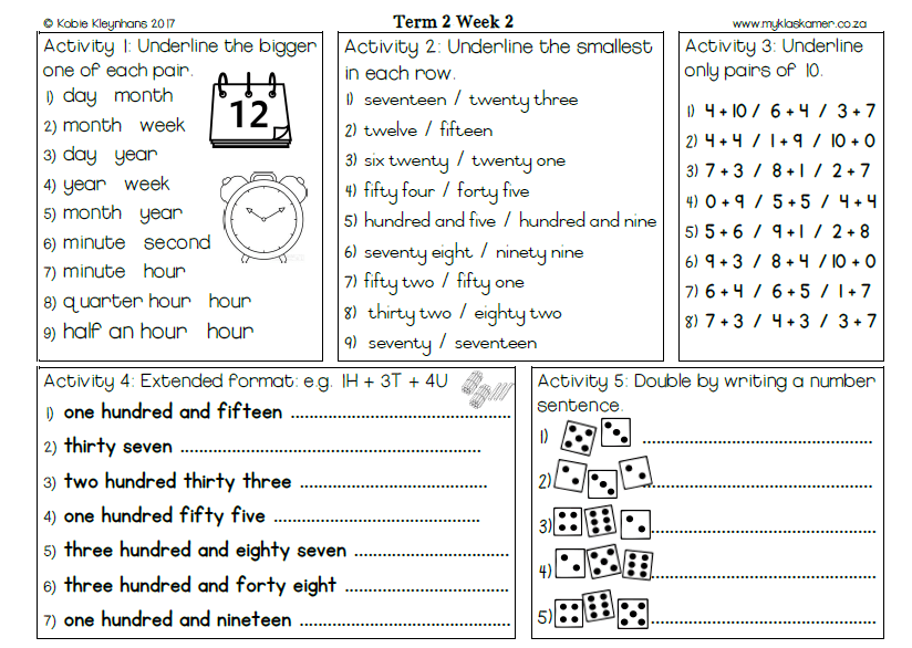 Grade 2 Mental Maths Term 2 - Image 3