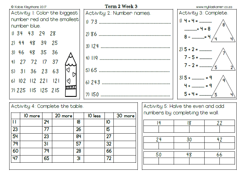 Grade 2 Mental Maths Term 2 - Image 4