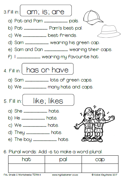 Grade 2 English FAL Worksheets Term 4 - Image 4