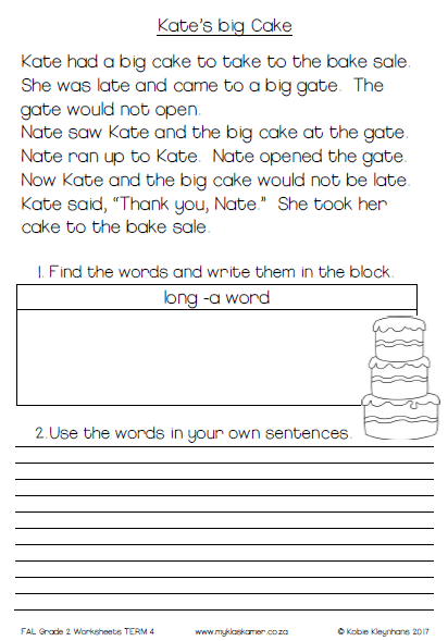 Grade 2 English FAL Worksheets Term 4 - Image 6