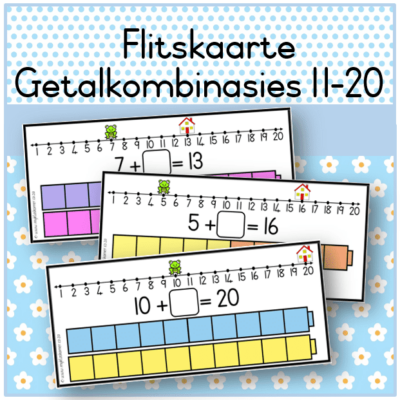 Flitskaarte Getalkombinasies 11-20/Flash Cards Number Combinations 11-20