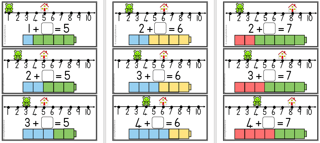 Flitskaarte Getalkombinasies 1-10/Flash Cards Number Combinations 1-10 - Image 3