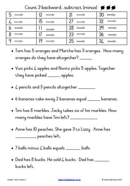 Grade 1 Mathematics Activity Book Term 3 - Image 2
