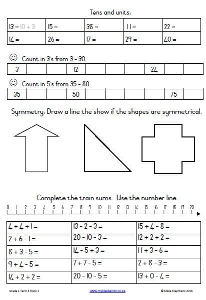 Grade 1 Mathematics Activity Book Term 4 - Image 6