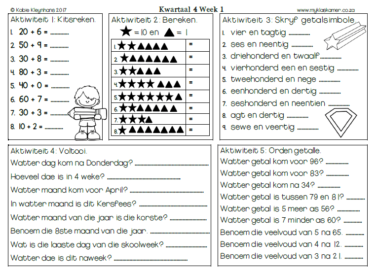 Graad 2 Kwartaal 4 Hoofrekene - Image 2