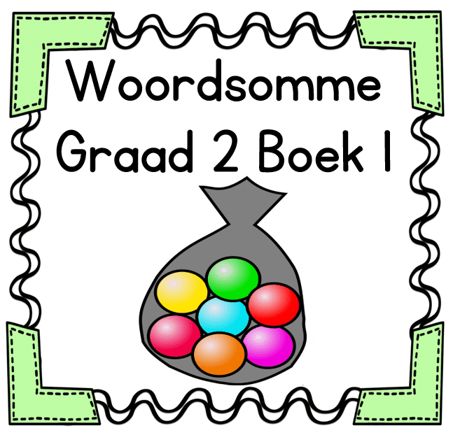 Graad 2 Woordsom Taakkaarte