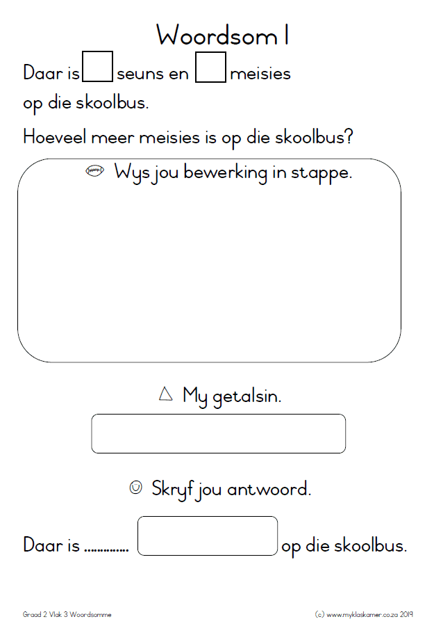 Graad 2 Woordsom Taakkaarte - Image 7