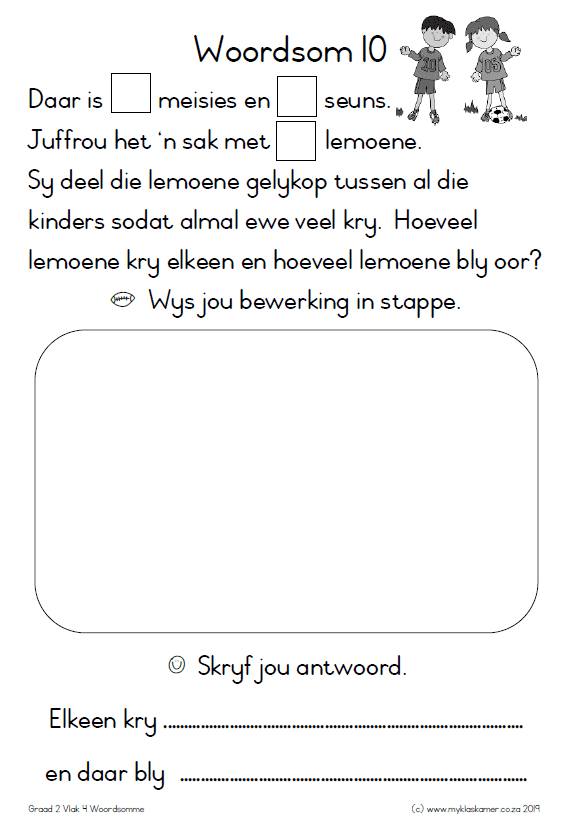 Graad 2 Woordsom Taakkaarte - Image 8