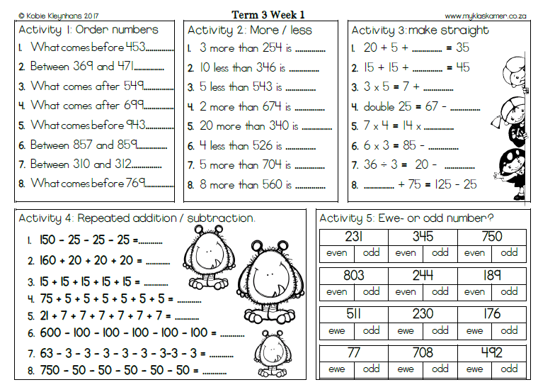 Grade 3 Mental Maths Term 3 - Image 3