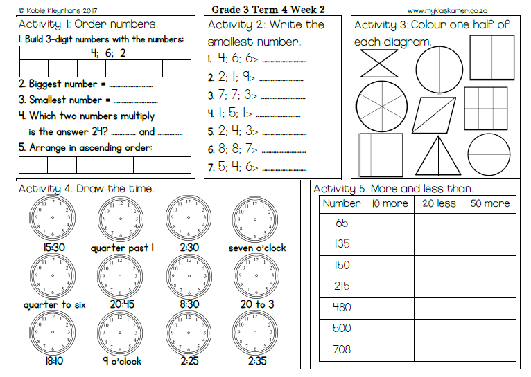 Grade 3 Mental Maths Term 4 - Image 4