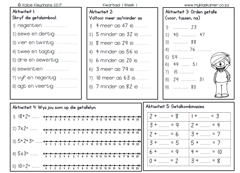 Graad 3 Kwartaal 1 Hoofrekene - Image 2