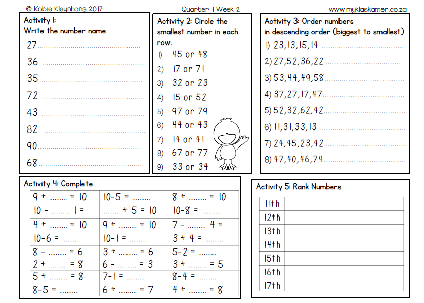 Grade 3 Mental Maths Term 1 - Image 4