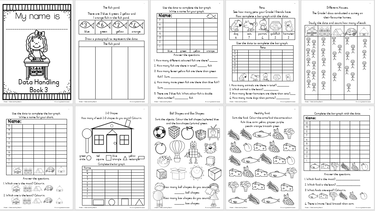 Grade 1 Data Handling Book 3 - Image 2