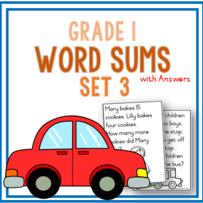 Grade 1 Word Sums Set 3