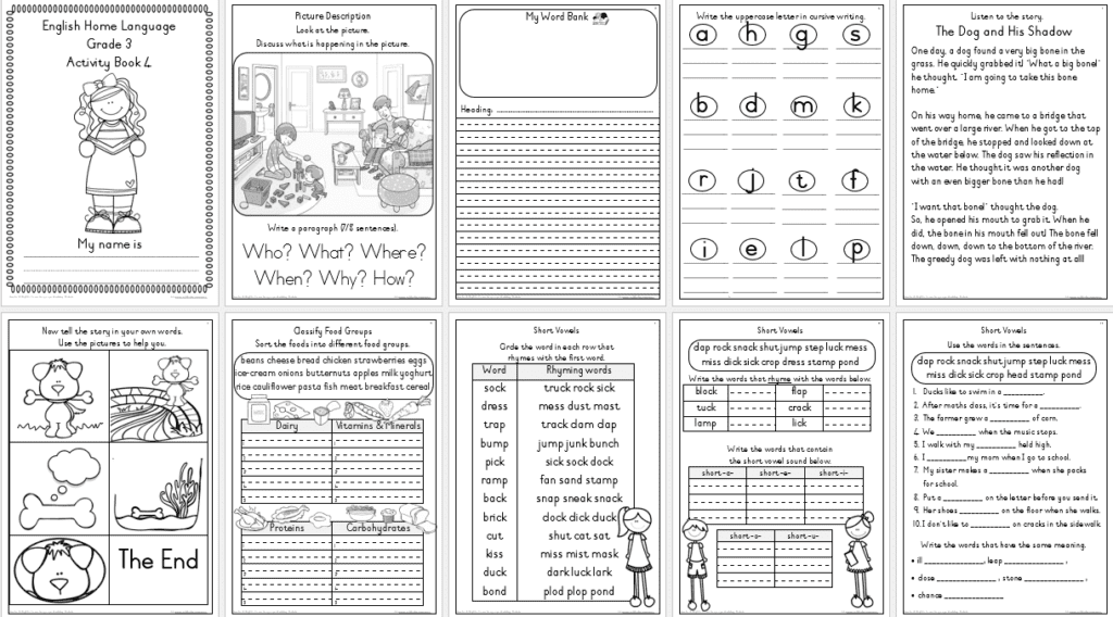 Grade 3 Home Language (ENG) Activity Book Term 2 - My Klaskamer