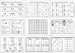 Grade R Homework Cover Grade R Mathematics Workbook 4 - My Klaskamer