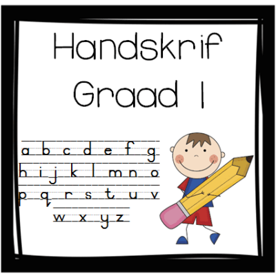 Graad 1 Handskrif Kwartaal 1 - 4 Taakkaarte