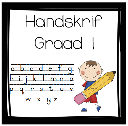 Graad 1 Handskrif Kwartaal 1 - 4 Taakkaarte