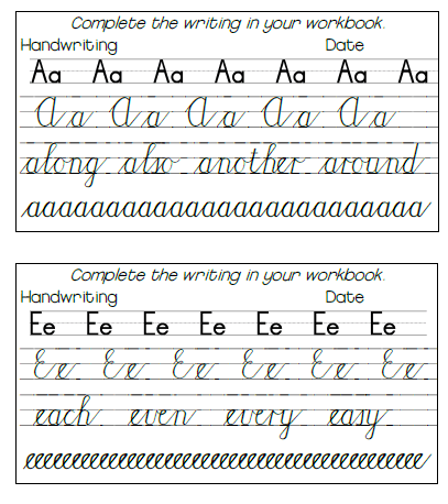 Grade Three Lettering Handwriting Grade 3: Term 1-4 - My Klaskamer