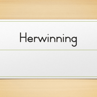 Herwinning/Recycling PPT