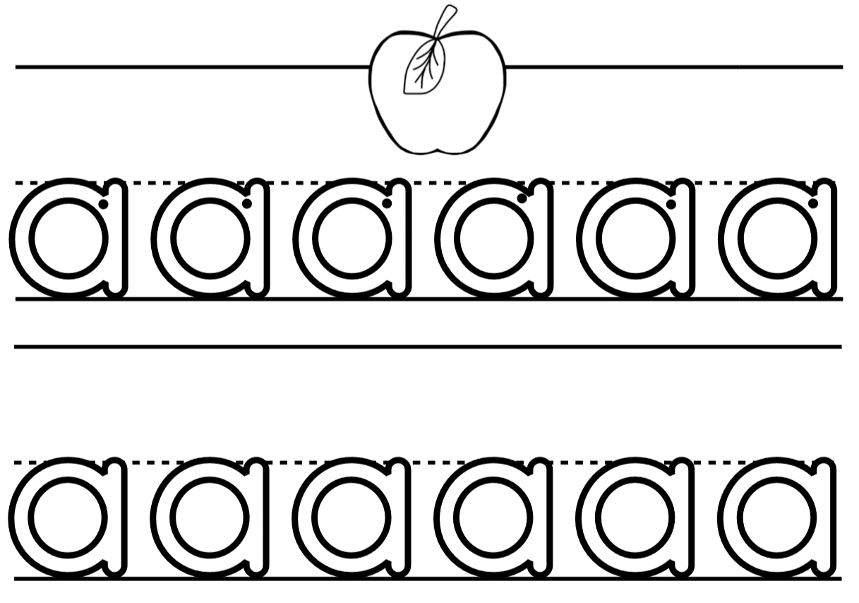 Lettervorming: Trek letters na