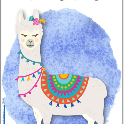 Llama Verjaardagkaart