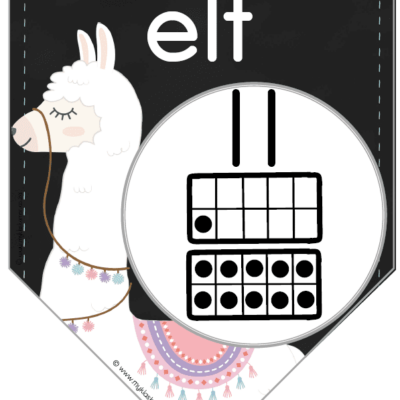 Llamas Getalle 1-1000 Vlaggies