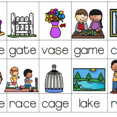 Poster: Long Vowel Words with silent -e [CVCV]