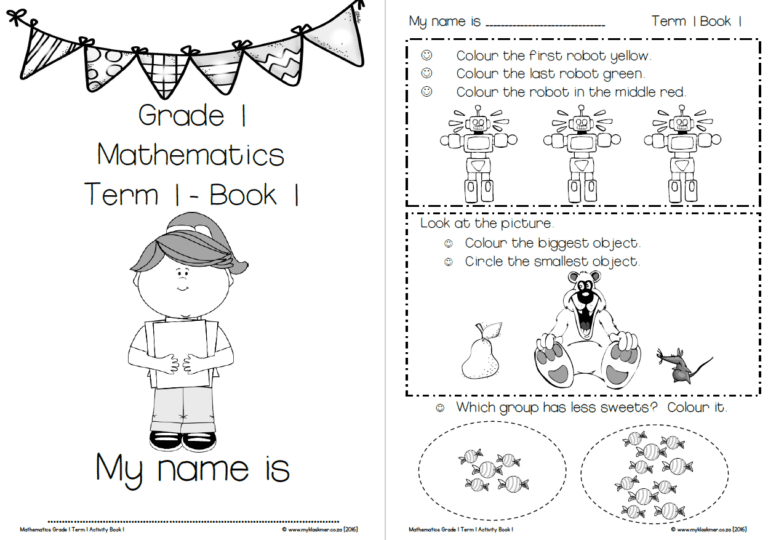 Grade 1 Mathematics Activity Book Term 1 - My Klaskamer
