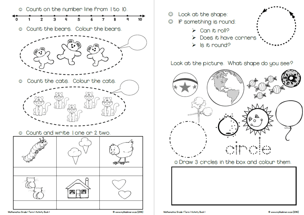 Grade 1 Mathematics Activity Book Term 1 - My Klaskamer