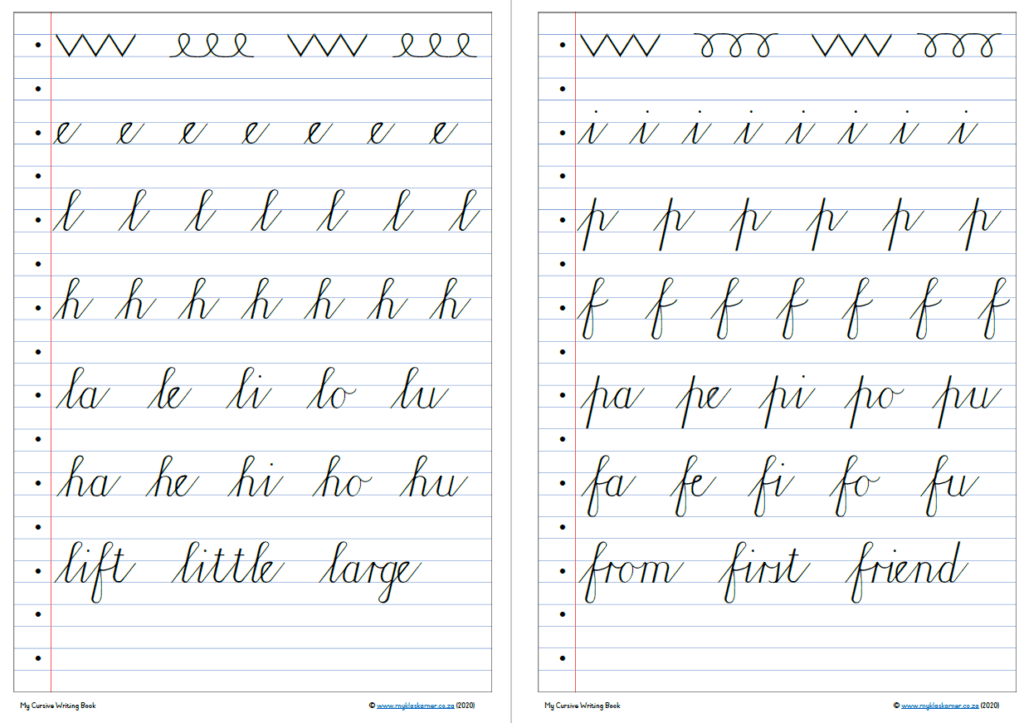 My Cursive Writing Book - My Klaskamer