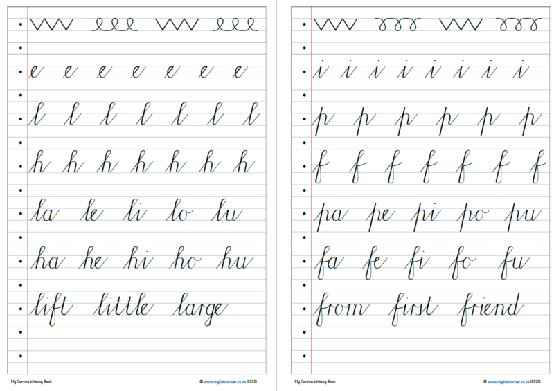 Cursive Lib My Cursive Writing Book - My Klaskamer