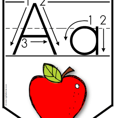 Poster Alphabet Tracing Lines