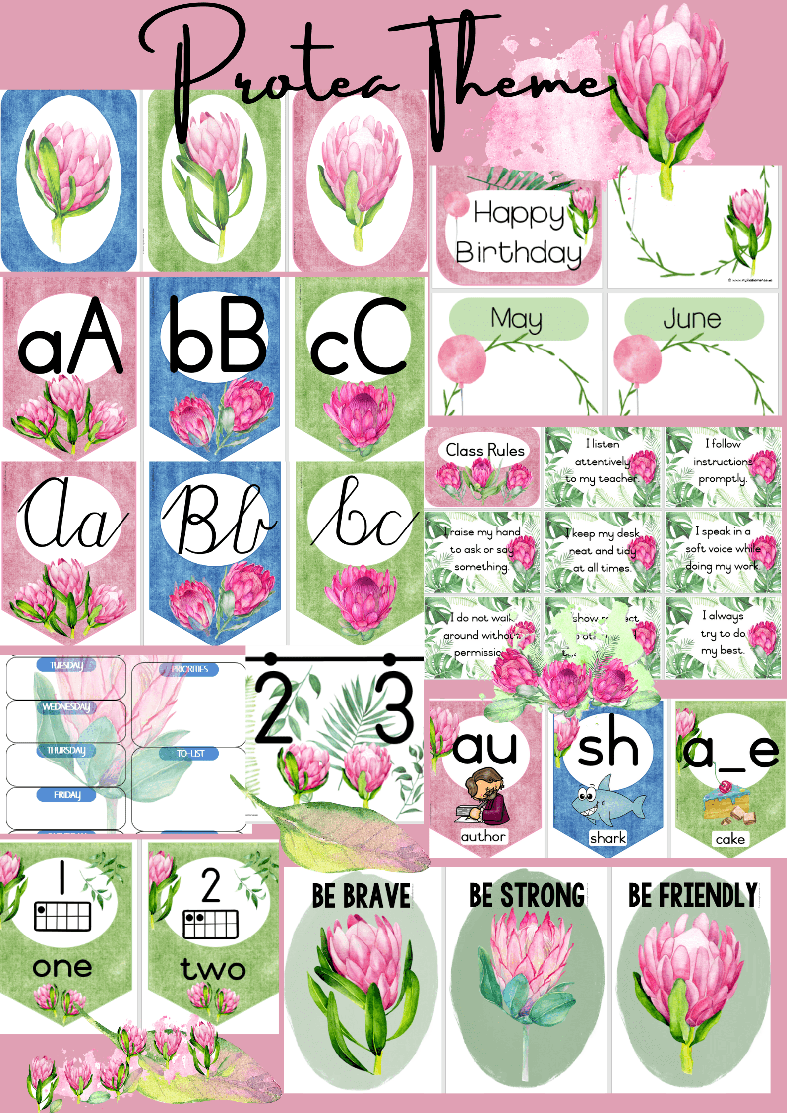 Protea Classroom Theme