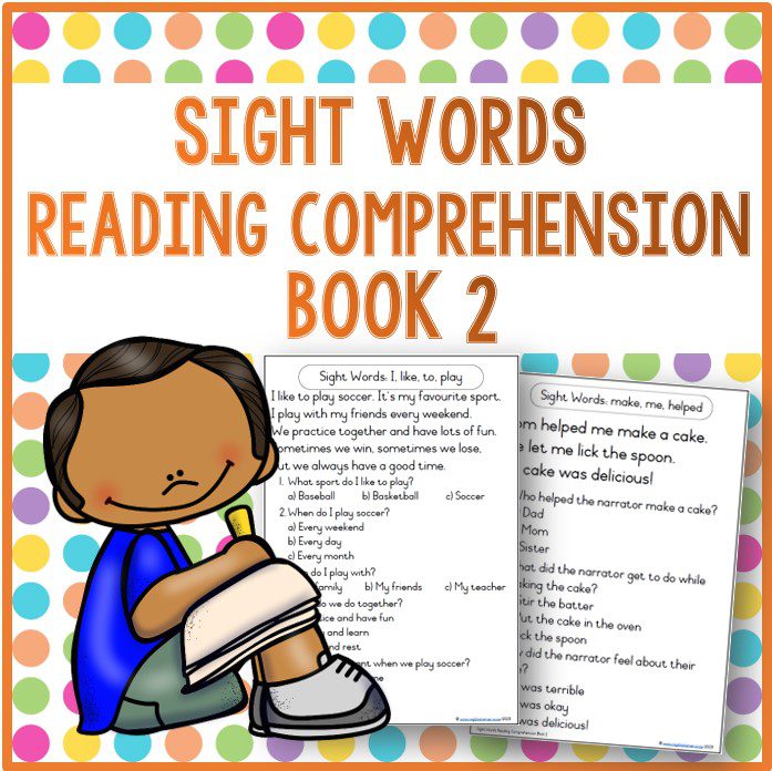 Book 2: 50 Sight Words Reading Comprehension