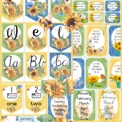 Sunflowers Classroom Theme