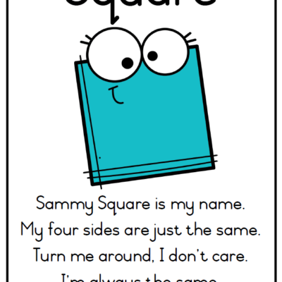 Poster: 2-D Shape Rhymes