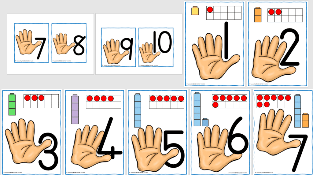 Poster: Thumb Numbers - My Klaskamer
