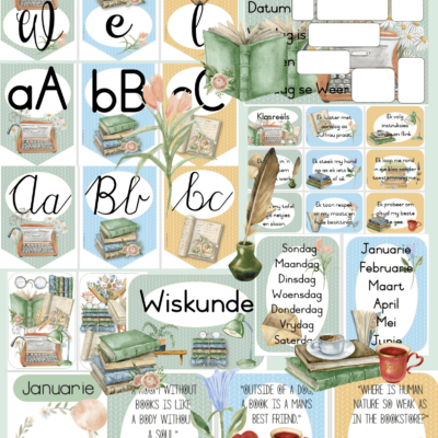 "Vintage Books" Klaskamer Tema